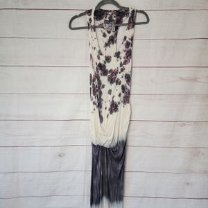 Young Fabulous & Broke Women's Size Small Tie Dye‎ Maxi Dress Knit Sleeveless